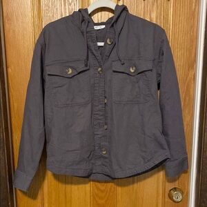 Women’s Gray Hooded Jacket
